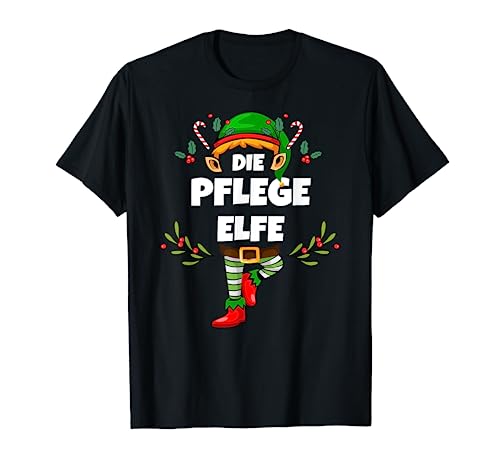 Pflege Elfe Weihnachten Elf Pflege Elfe Damen T-Shirt von Elf Geschenk Weihnachten Outfit im Partnerlook