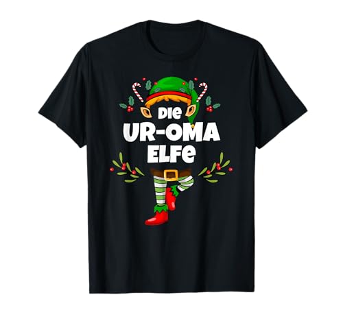 UR-Oma Elfe Weihnachten Elf Uroma Damen T-Shirt von Elf Geschenk Weihnachten Outfit im Partnerlook