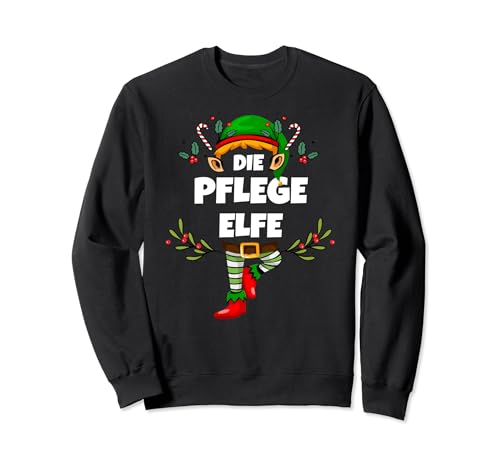 Pflege Elfe Weihnachten Elf Pflege Elfe Damen Sweatshirt von Elf Geschenk Weihnachten Outfit im Partnerlook