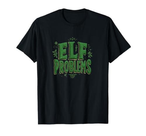 Lustiges grünes Elfenproblem Kostüm für Jungen und Mädchen T-Shirt von Elf Problems Outfit