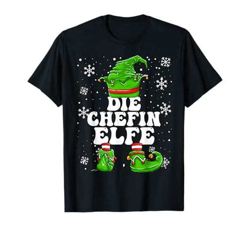 Chefin Elfe Vorgesetzte Weihnachten Elf Chefin Damen T-Shirt Chefin Elfe Vorgesetzte Weihnachten Elf Chefin Damen T-Shirt von Elf Weihnachten Geschenke Im Elf Familien Outfit