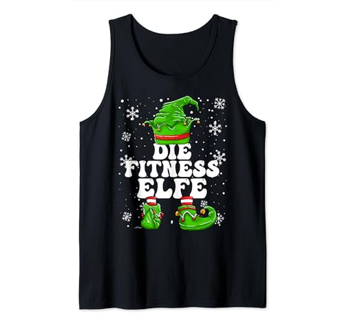 Fitness Elfe Damen für Sport Elf Weihnachten im Gym Tank Top von Elf Weihnachten Geschenke Im Elf Familien Outfit