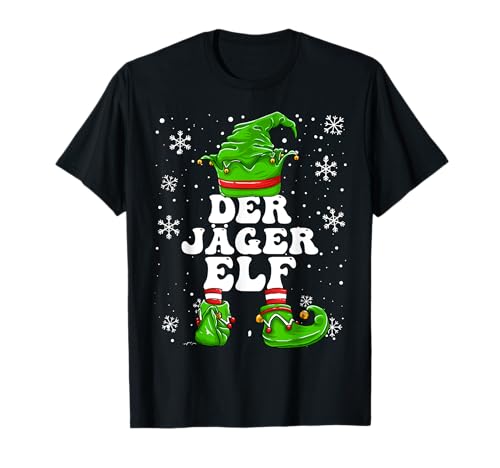 Jäger Elf Herren Hochsitz Jagen Elf Design Weihnachten T-Shirt Jäger Elf Herren Hochsitz Jagen Elf Design Weihnachten T-Shirt von Elf Weihnachten Geschenke Im Elf Familien Outfit