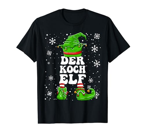 Koch Elf Weihnachten Elf Koch Herren T-Shirt von Elf Weihnachten Geschenke Im Elf Familien Outfit