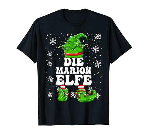 Weihnachten Elf Vorname Marion Elfe Damen T-Shirt von Elf Weihnachten Geschenke Im Elf Familien Outfit