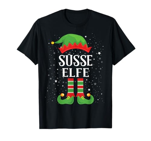 Elf Weihnachts Tshirt Familien Outfit Elfe - Unisex Erwachsene und Kinder - Schwarz - Small - Kurzarm - T-Shirt - Cartoon - Weihnachten Elf Weihnachts Tshirt Familien Outfit Elfe - Unisex Erwachsene und Kinder - Schwarz - Small - Kurzarm - T-Shirt - Cartoon - Weihnachten von Elf Weihnachts Tshirt Familien Outfit Elfe
