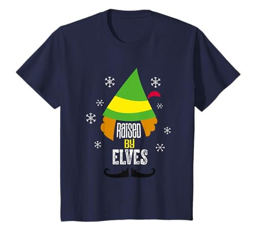 Kinder Weihnachten Elf Raised by Elves T-Shirt von Elf