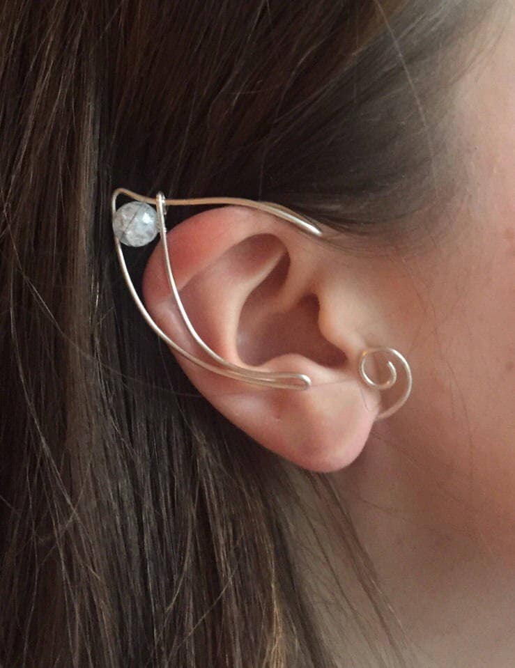 Elfen Ohren | Ohrmanschetten Elbenohren Cosplay Ohrmanschette Kein Piercing Earcuff Gold Manschette Ohrringe Ohrring von ElfParadise