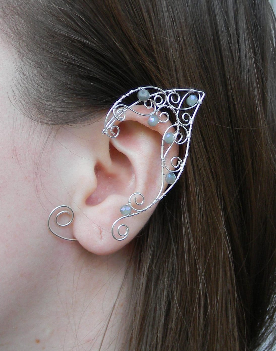 -Ohrmanschette Kein Piercing | Silberohrringe Elfen Ohren Cosplay Ohrmanschette Ohrmanschetten Manschette Ohrringe Ohrring Fee von ElfParadise