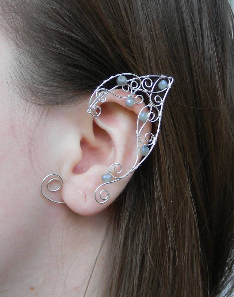 -Ohrmanschette Kein Piercing | Silberohrringe Elfen Ohren Cosplay Ohrmanschette Ohrmanschetten Manschette Ohrringe Ohrring Fee von ElfParadise