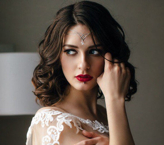 Waldelfe Tiara | Elfen Kopfschmuck Diadem Elfe Kronenreif Hochzeitskrone Hochzeit Für Braut Boho Silber von ElfParadise