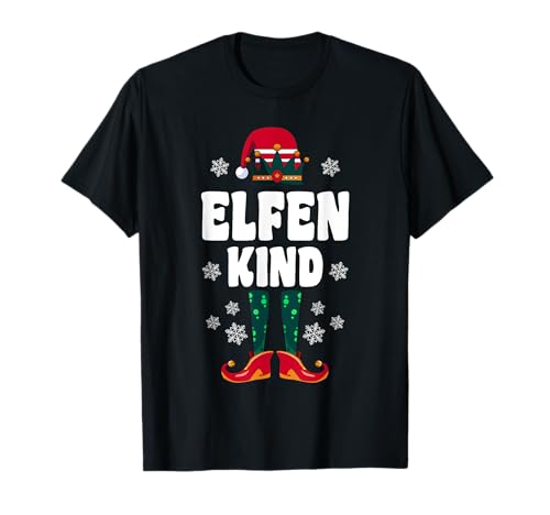 Elfen Kind Familien Weihnachts Outfit Weihnachtself T-Shirt von Elfen Partnerlook Weihnachten Geschenk