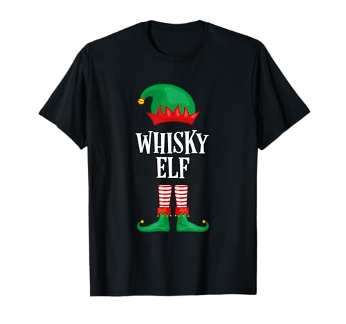 Elfen Partnerlook Weihnachten by FreakyTStore T-Shirt Männer und Jungen Schwarz S Klassische Passform Kurzarm Crew-Ausschnitt Winter von Elfen Partnerlook Weihnachten by FreakyTStore