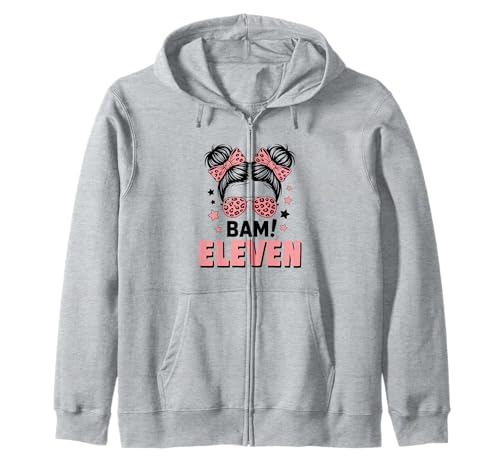 11. Geburtstag Mädchen Messy Bun Bäm! Elf Jahre Alt Kapuzenjacke 11. Geburtstag Mädchen Messy Bun Bäm! Elf Jahre Alt Kapuzenjacke von Elfter Geburtstag & 11. Geburtstag Design