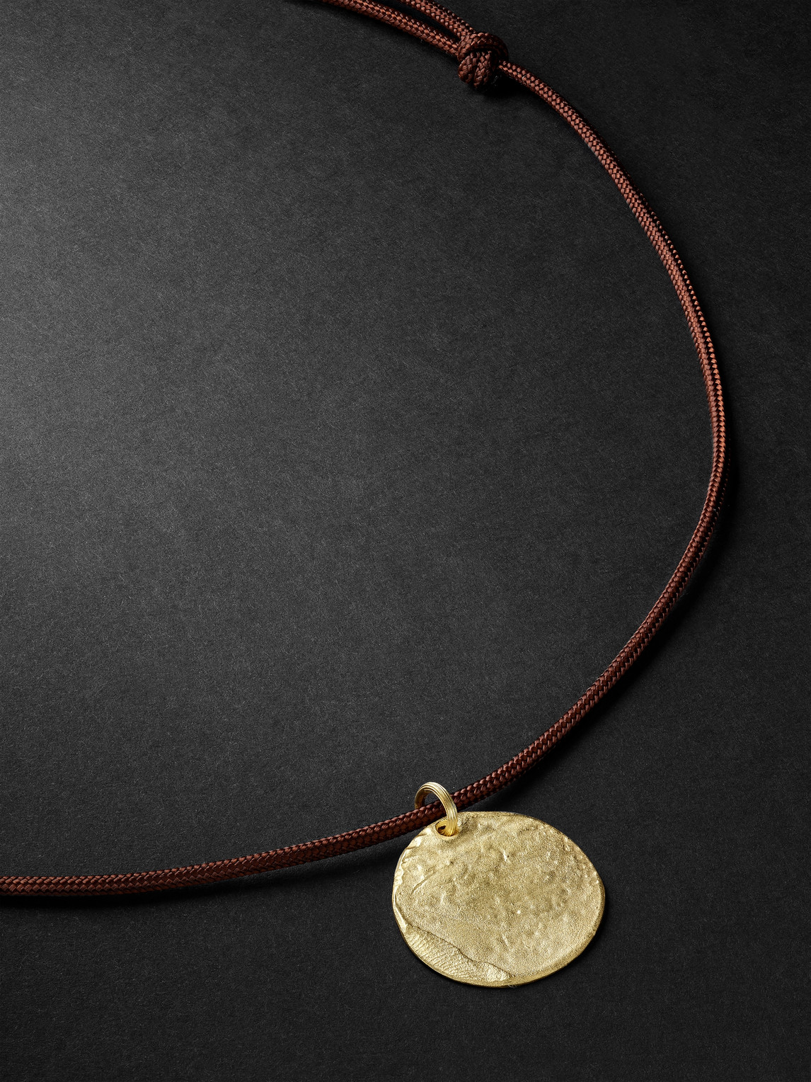 Elhanati - String Gold and Cord Necklace - Men - Gold Elhanati - String Gold and Cord Necklace - Men - Gold von Elhanati