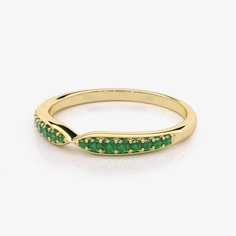 Echter Labor Smaragd Ring, Unikat Ehering, Versprechen 14K Gold Natur Lab Edelstein Ring Echter Labor Smaragd Ring, Unikat Ehering, Versprechen 14K Gold Natur Lab Edelstein Ring von EliaFineJewelry