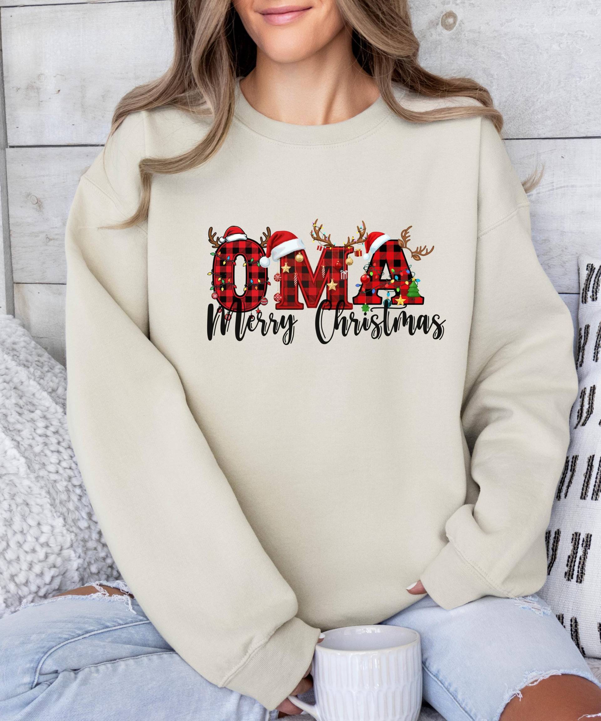 Oma Weihnachts Sweatshirt, Geschenk Für Oma, Pullover Weihnachten Damen, Weihnachtspulli, Pulli Weihnachten, Weihnachtsgeschenk von ElianaRoseDE