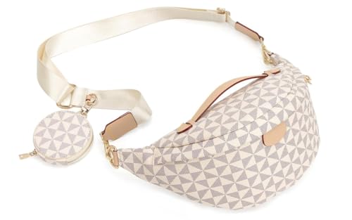 Vielseitige Designer-Gürteltasche für Damen – Sling Bag für unterwegs und Reisen – perfekt als Crossbody oder Brusttasche, Beige -2, Crossbody Bauchtasche für Damen Vielseitige Designer-Gürteltasche für Damen – Sling Bag für unterwegs und Reisen – perfekt als Crossbody oder Brusttasche, Beige -2, Crossbody Bauchtasche für Damen von Eliaukly