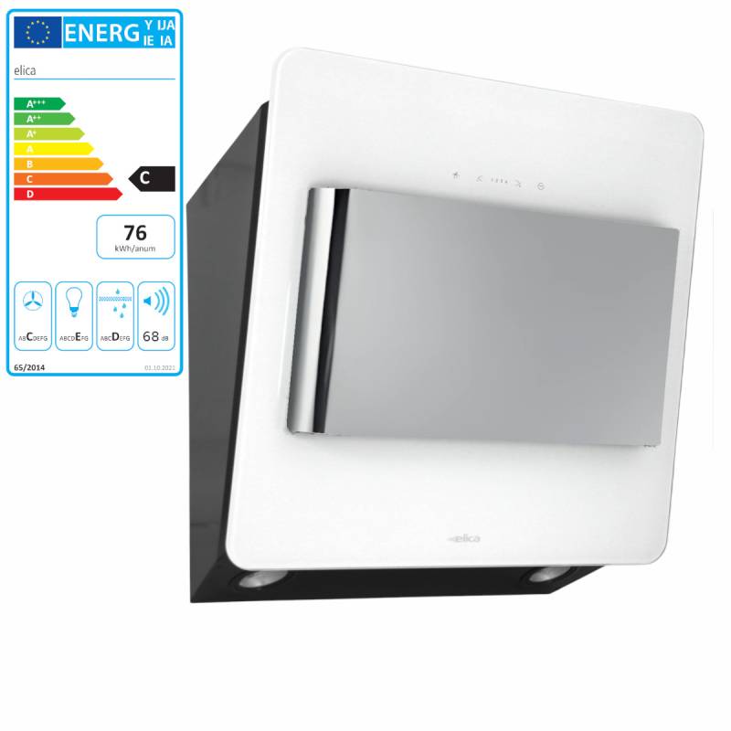 Elica Belt WH/F/55 Kopffreihaube Wandhaube Umluft Weiß Edelstahl Glas 55 cm Elica Belt WH/F/55 Kopffreihaube Wandhaube Umluft Weiß Edelstahl Glas 55 cm von Elica