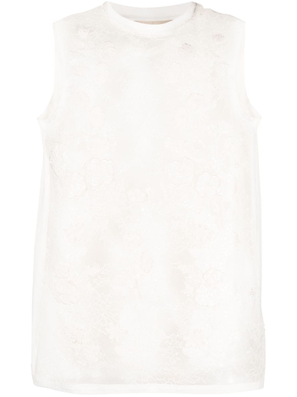 Elie Saab Camisole-Top mit Spitze - Weiß von Elie Saab