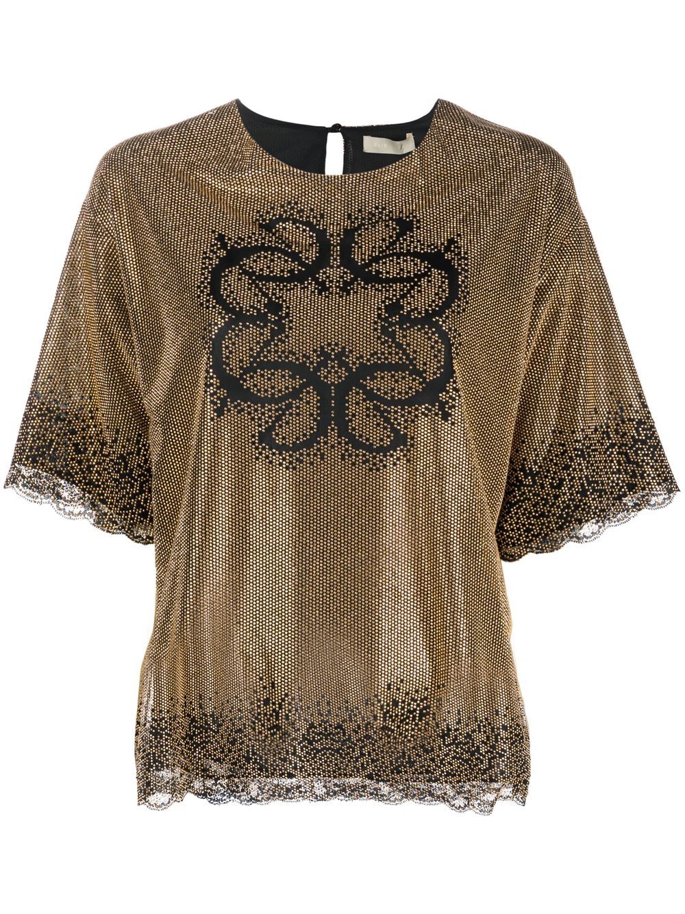 Elie Saab T-Shirt mit Nieten - Gelb von Elie Saab