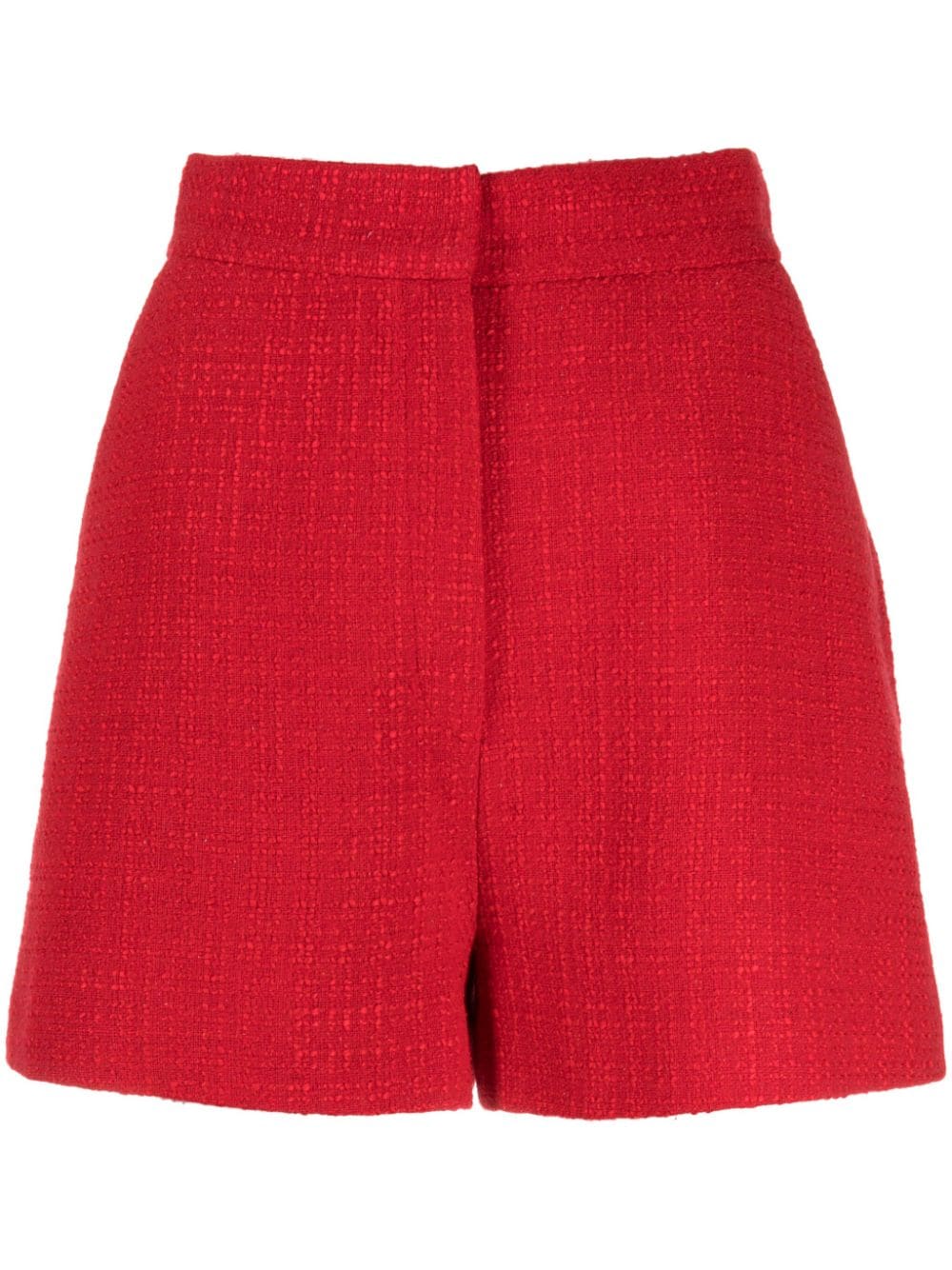 Elie Saab Tweed-Shorts mit hohem Bund - Rot von Elie Saab