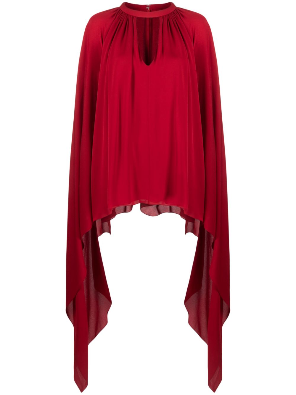 Elie Saab Geraffte Seidenbluse - Rot von Elie Saab