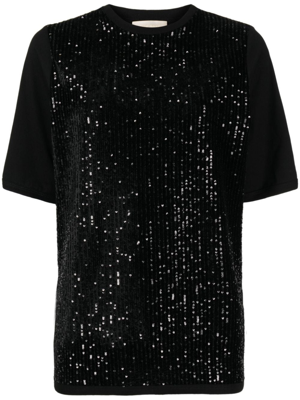 Elie Saab T-Shirt mit Pailletten - Schwarz von Elie Saab