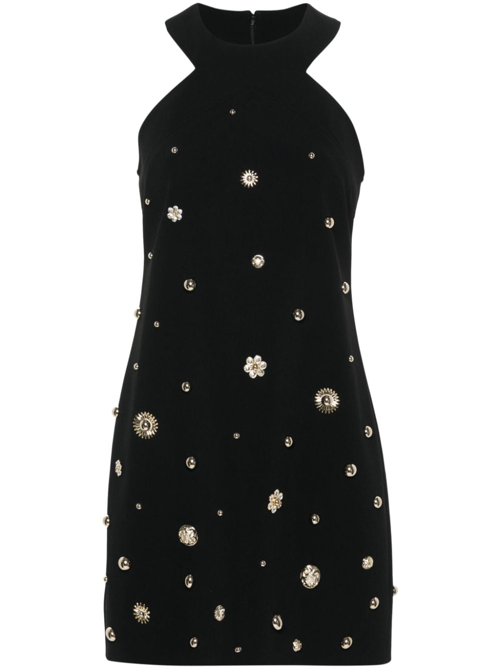 Elie Saab stud-embellished crepe mini dress - Schwarz von Elie Saab