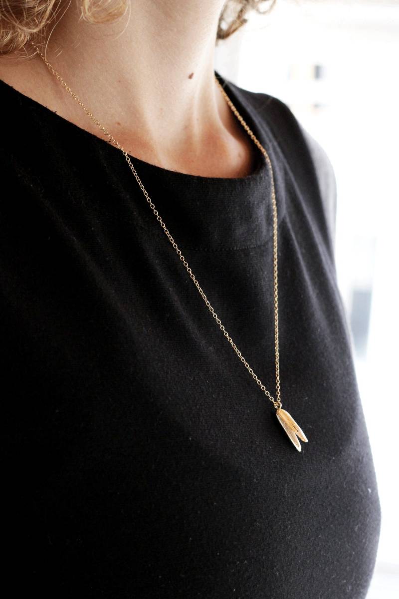 Sonnenblumen Saatanhänger Messing von ElielTagar