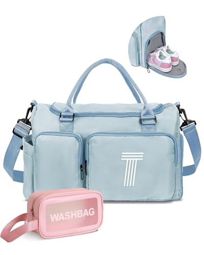 Elilier Schulabschlussgeschenk, Anfänger-Turnbeutel für Mädchen, Kinder-Reisetasche, Sporttasche, personalisierte Wochenendtasche, Übernachtungstasche, Lehrergeschenk von Elilier