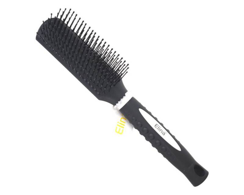 Elina Med Haarbürste Kunststoff Haarbürste zum Kämmen von Frisuren ca. 23 - 25 cm Kamm, 1-tlg., gummiert von Elina Med