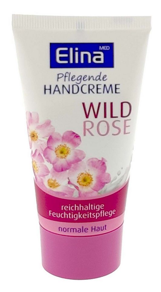 Elina Med Handcreme Elina Handcreme 50ml Wildrose Tube, 1-tlg., Handcreme Wildrose Rose pflegend feuchtigkeitspflege von Elina Med