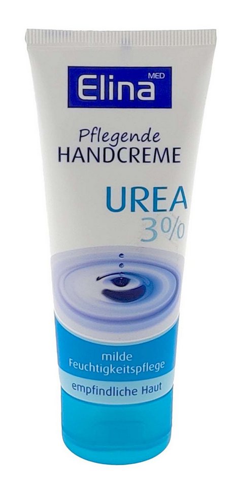 Elina Med Handcreme Elina Urea 3% Handcreme 75ml Sensitive in Tube Tube, 1-tlg., Handcreme Handpflege empfindliche Haut Cremecreme von Elina Med