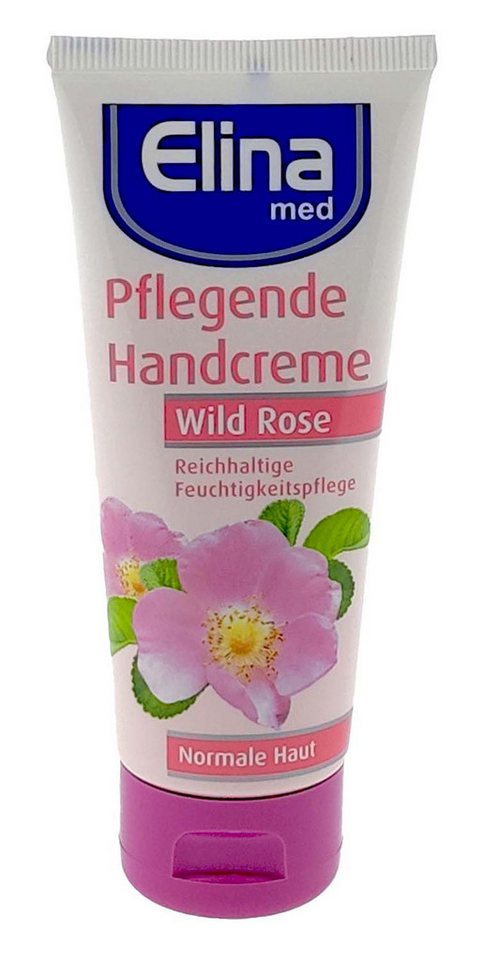 Elina Med Handcreme Elina Wild Rose Handcreme 75ml in Tube Tube, 1-tlg., Handcreme pflegend Rose reichhaltige Feuchtigkeitspflege Elina Med Handcreme Elina Wild Rose Handcreme 75ml in Tube Tube, 1-tlg., Handcreme pflegend Rose reichhaltige Feuchtigkeitspflege von Elina Med