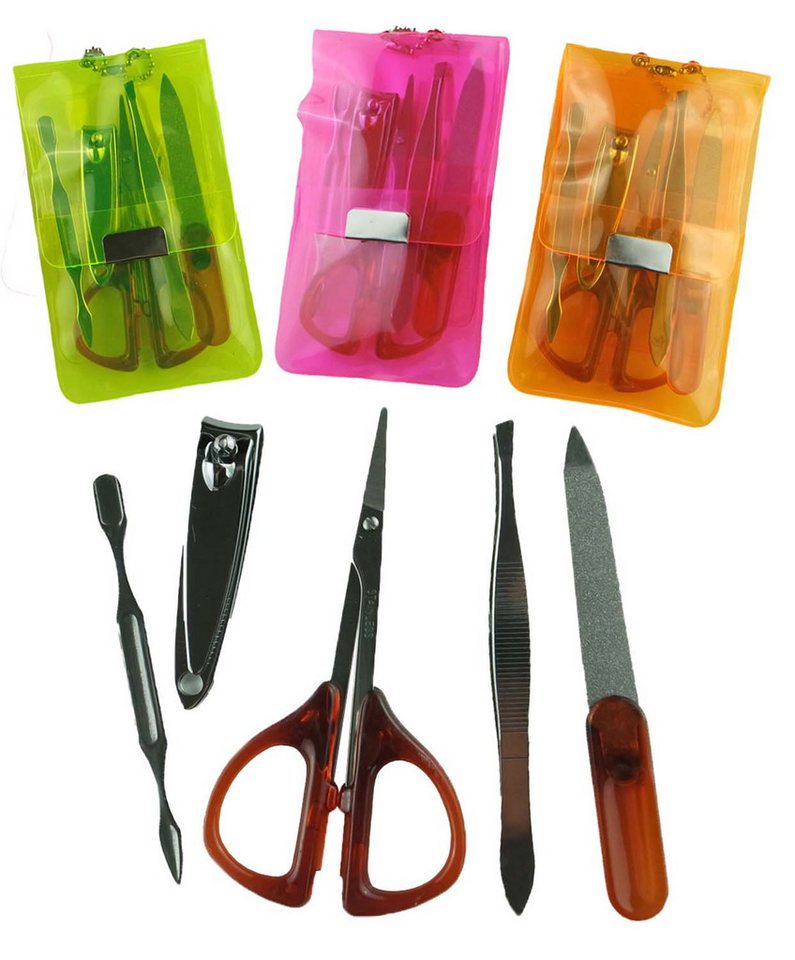 Elina Med Maniküre-Etui Manikürset 5 teilig, im transparenten Etui pink, 1 tlg., Nageletui Nagelpflege Nagelfeile Elina Med Maniküre-Etui Manikürset 5 teilig, im transparenten Etui pink, 1 tlg., Nageletui Nagelpflege Nagelfeile von Elina Med