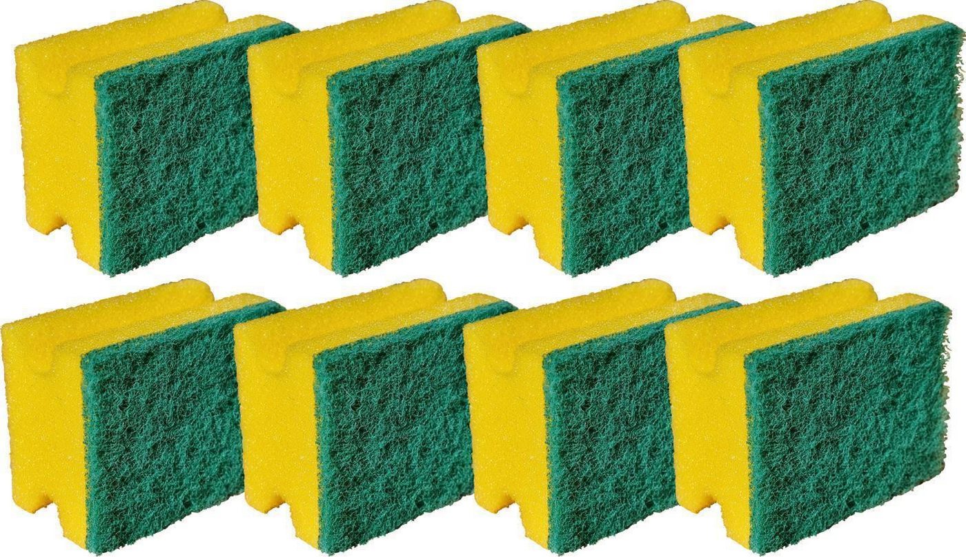 Elina Med Reinigungsschwamm 8er Pack Schwamm Topfreiniger mit Griffleiste, Topfreiniger Küchenschwamm Spülschwamm Scheuerschwamm von Elina Med