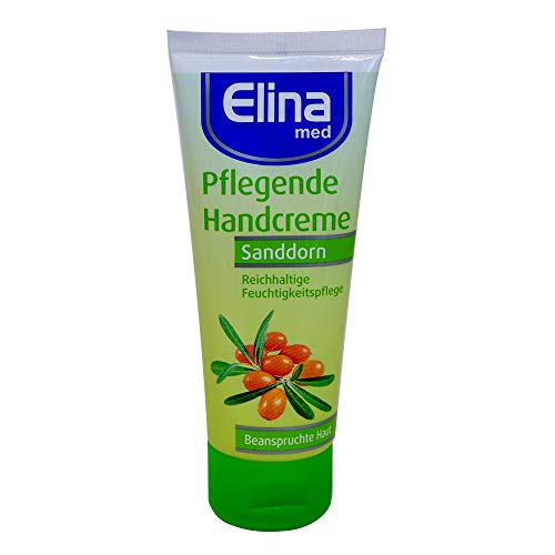 Elina med Pflegende Handcreme Sanddorn beanspruchte Haut 75 ml Tube von Elina med
