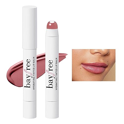 Pigmentierter Lippenbalsam - 2 in 1 rosa Lippenbalsam,2,5 g wasserfester, nährender Balsam, schweißfester, 8 Stunden haltbarer Lippenstiftstift für Frauen, der sich nicht leicht entfärbt Elinrat von Elinrat