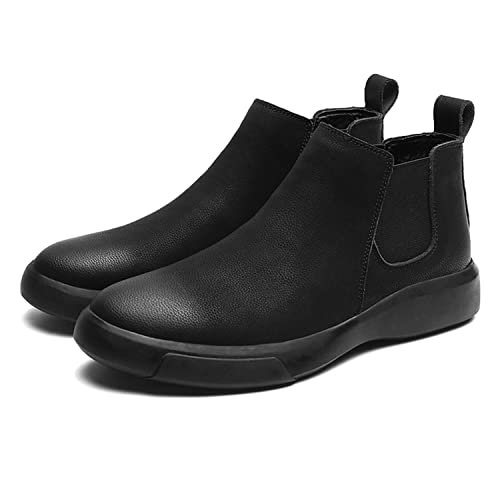 ELIOGN Modische Chelsea Boots für Herren Stiefeletten Freizeit Sneaker Schwarz 40 von ELIOGN