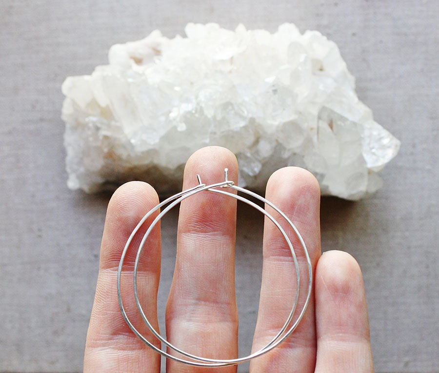 Große Silber Creolen, Große Sterling Infinity Creolen Große Silber Creolen, Große Sterling Infinity Creolen von ElisabethSpace