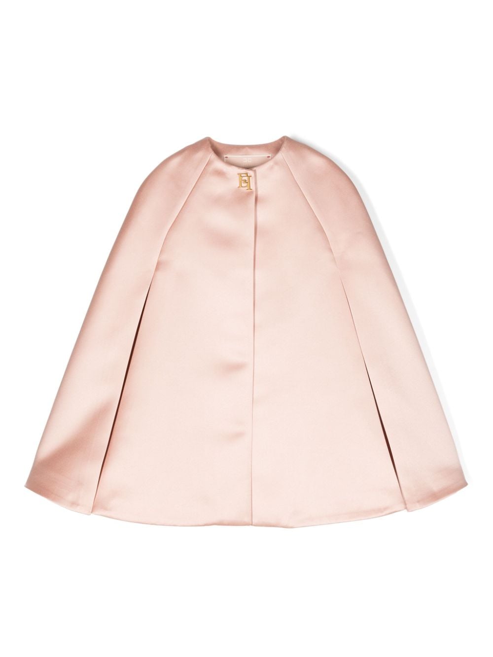 Elisabetta Franchi La Mia Bambina Cape mit Logo-Schild - Rosa von Elisabetta Franchi La Mia Bambina