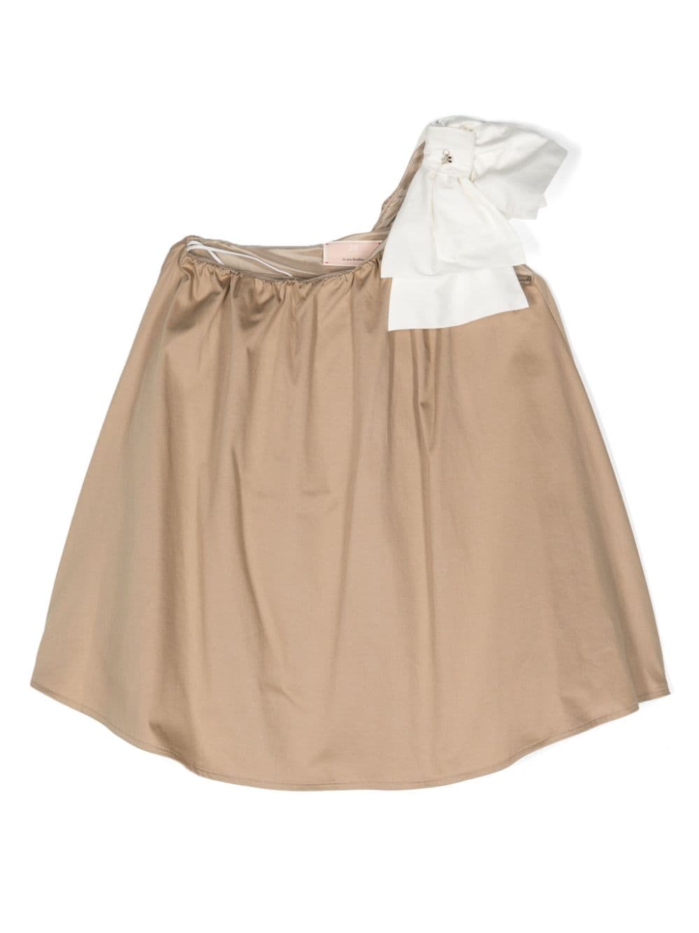 Elisabetta Franchi La Mia Bambina Festliches Kleid mit Schleifendetail - Nude von Elisabetta Franchi La Mia Bambina