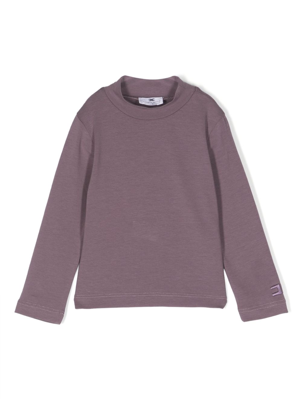 Elisabetta Franchi La Mia Bambina Sweatshirt mit Logo-Stickerei - Violett von Elisabetta Franchi La Mia Bambina