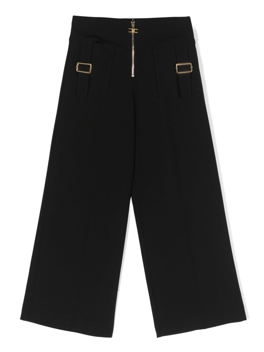 Elisabetta Franchi La Mia Bambina Hose mit Logo-Schild - Schwarz von Elisabetta Franchi La Mia Bambina