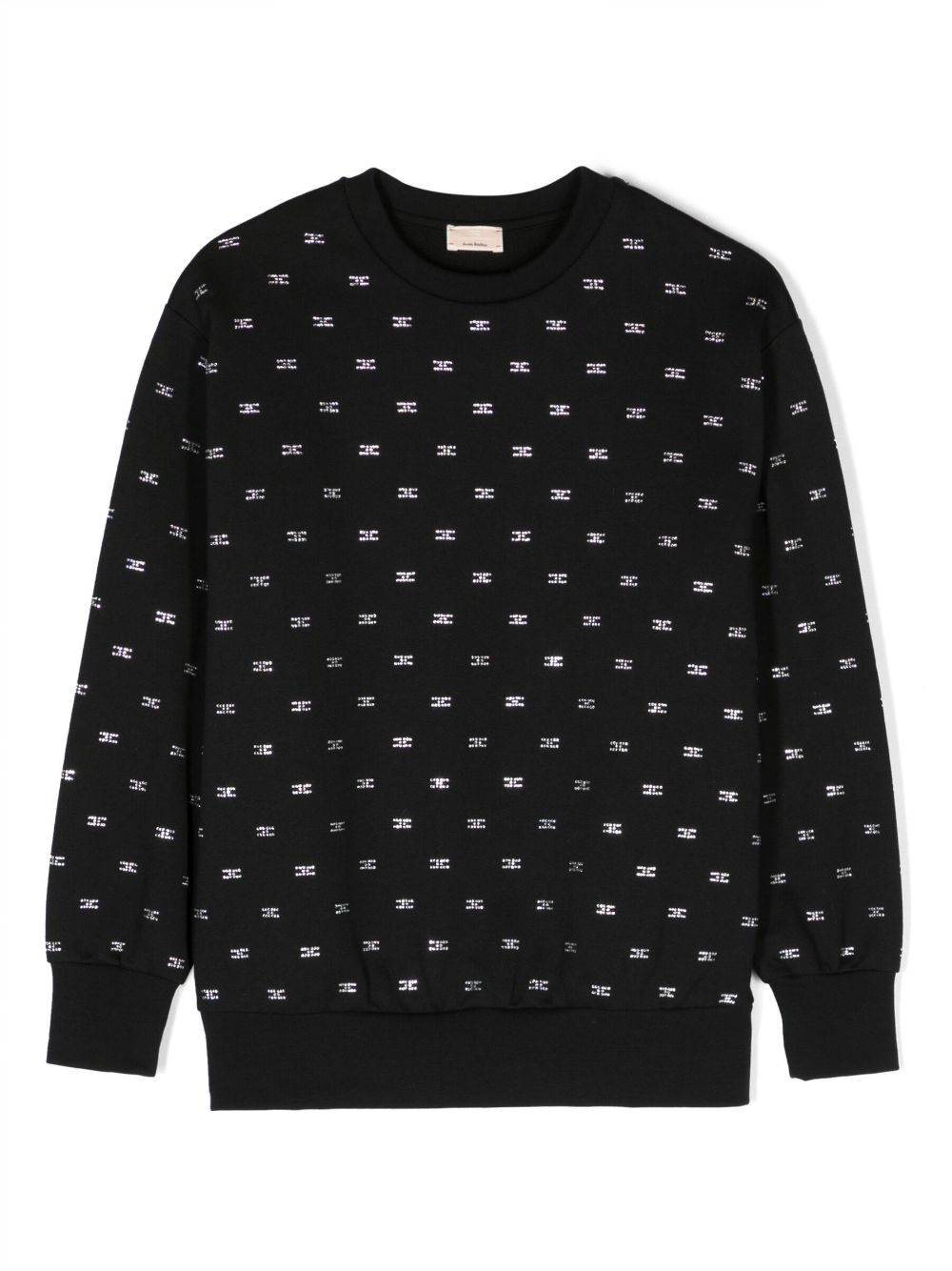 Elisabetta Franchi La Mia Bambina Sweatshirt mit Strass - Schwarz von Elisabetta Franchi La Mia Bambina