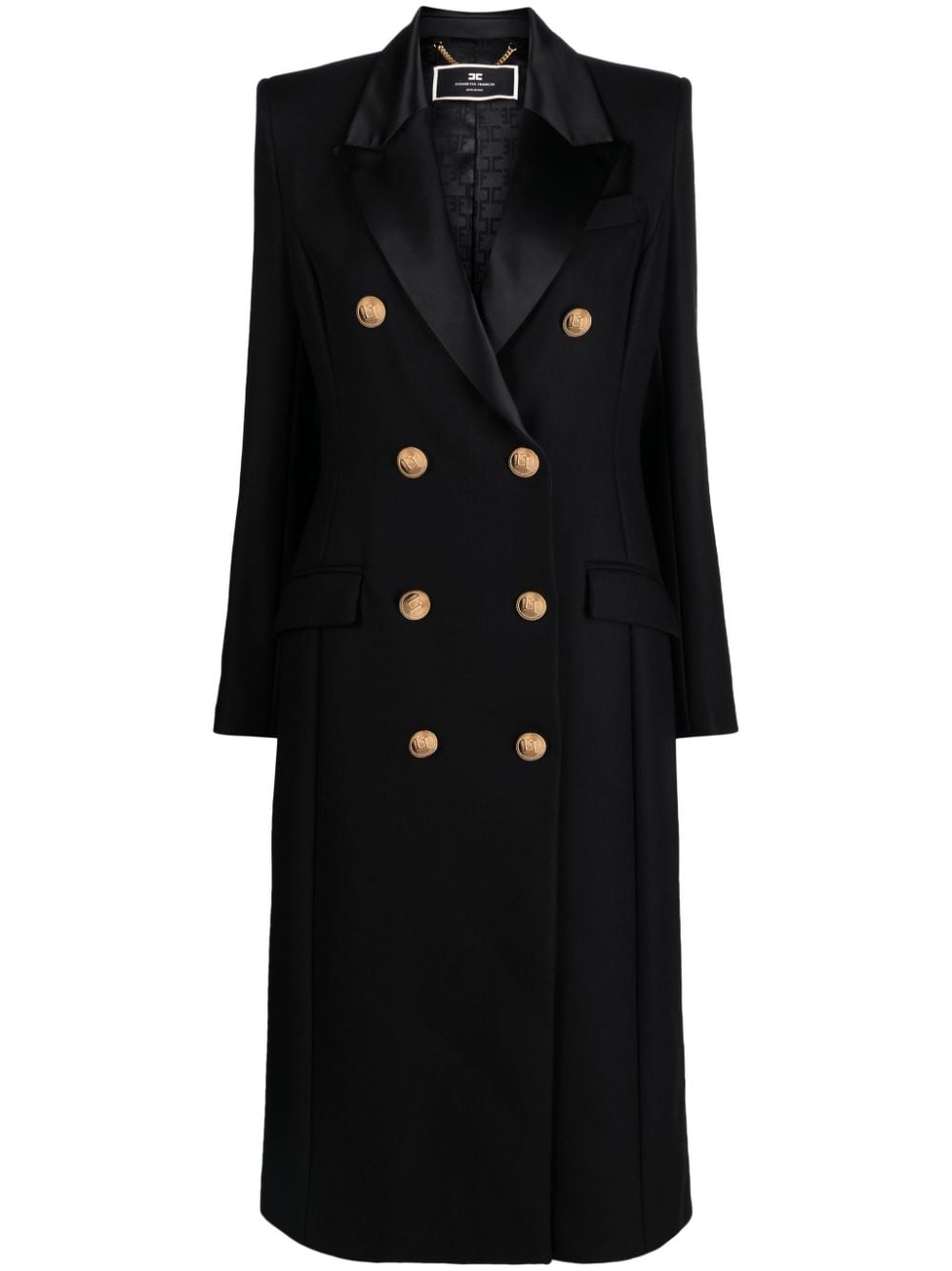 Elisabetta Franchi Doppelreihiger Smoking-Blazer - Schwarz von Elisabetta Franchi