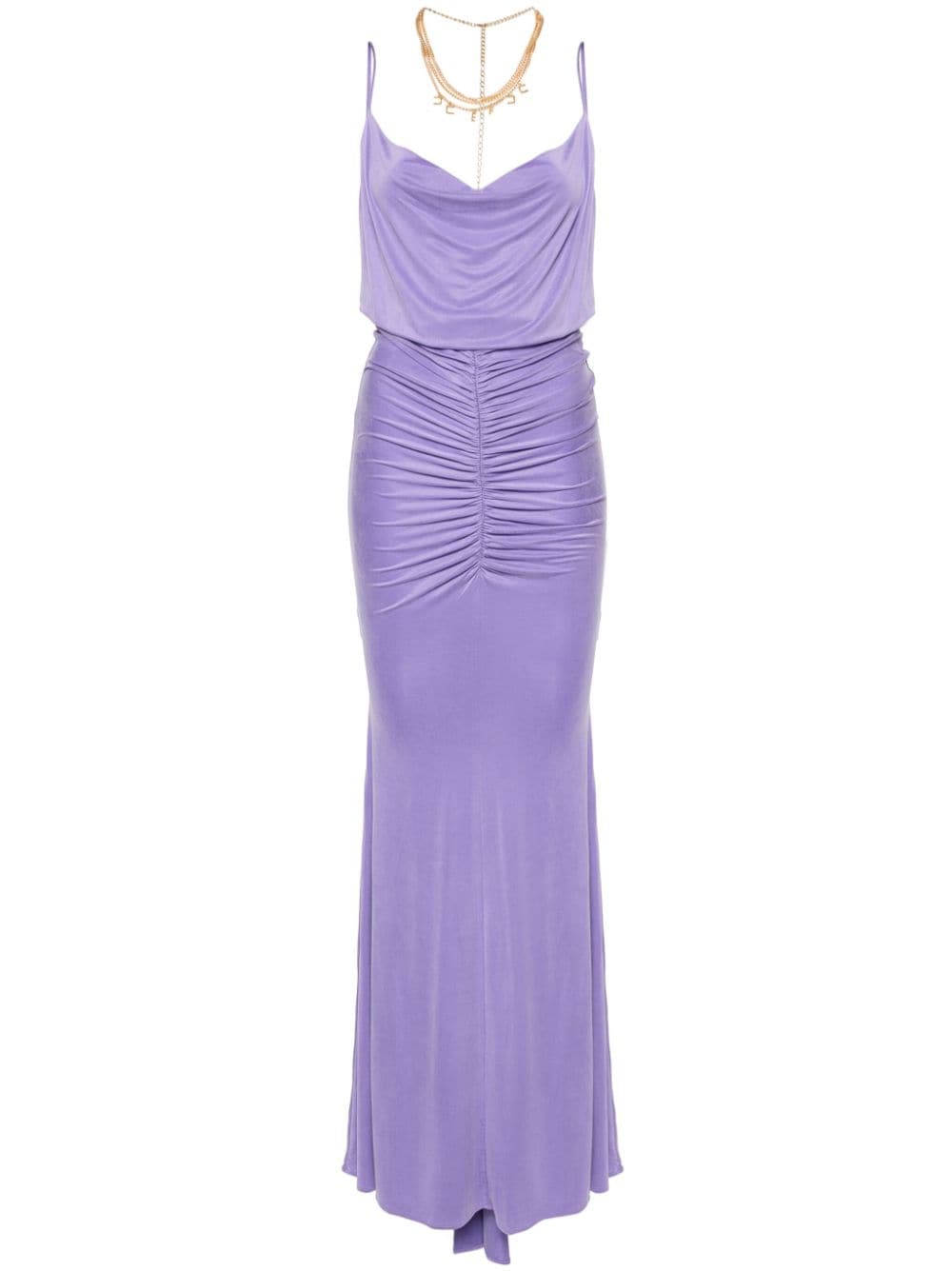 Elisabetta Franchi Drapiertes Maxikleid - Violett von Elisabetta Franchi