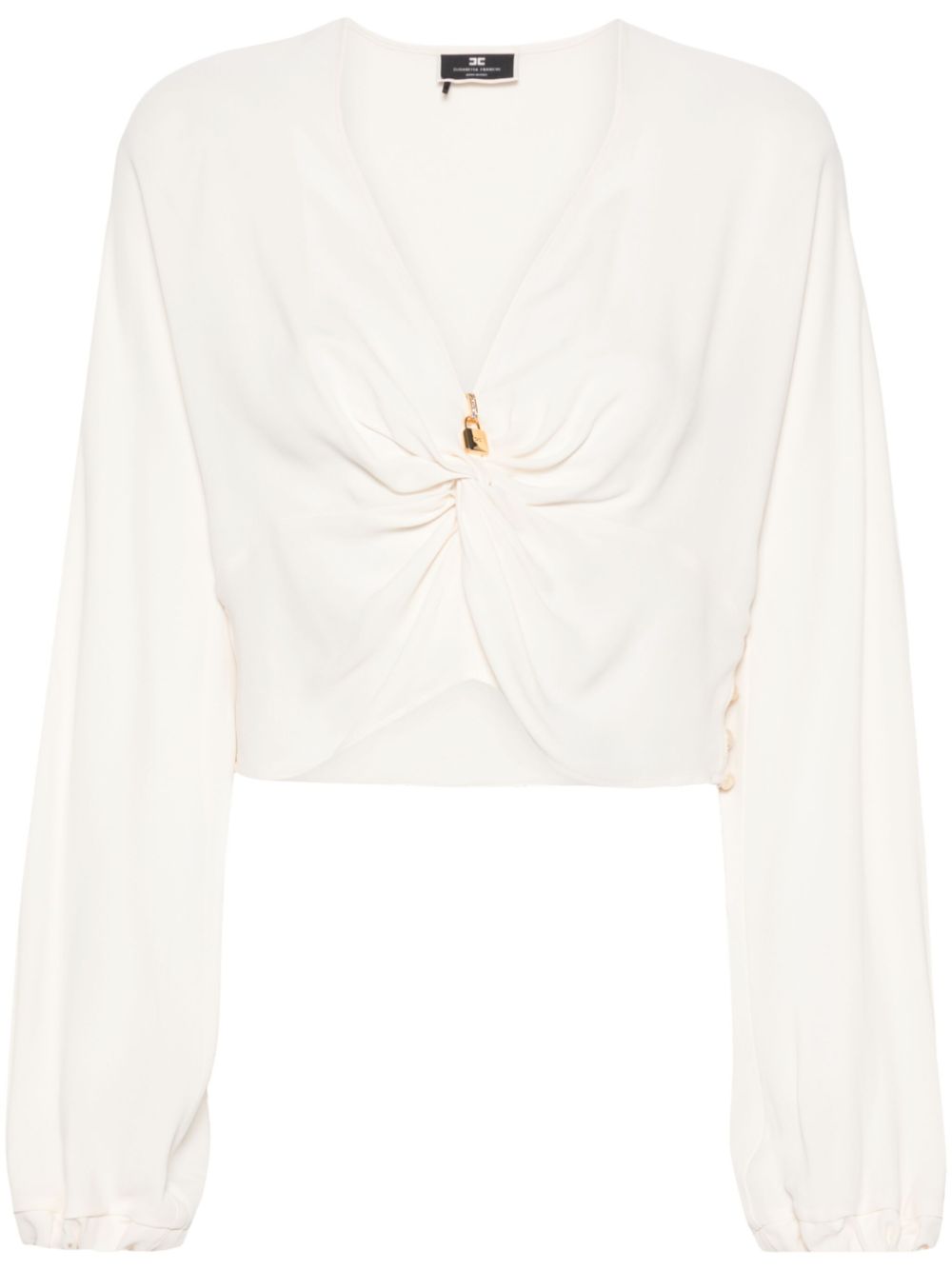 Elisabetta Franchi Georgette-Bluse - Nude von Elisabetta Franchi