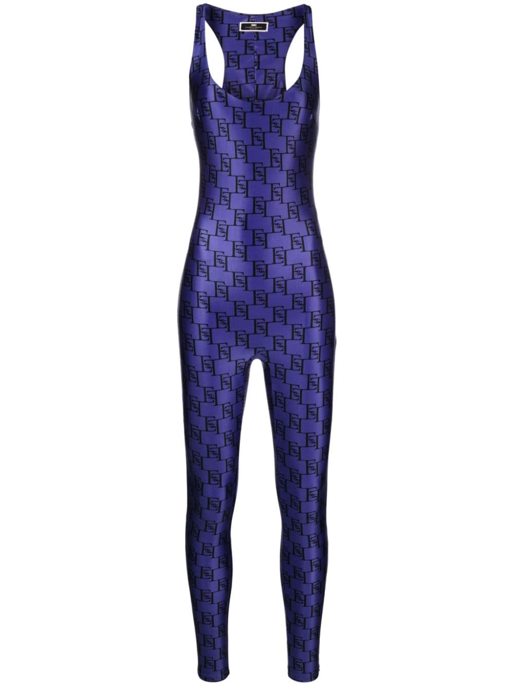 Elisabetta Franchi Jumpsuit mit Logo - Blau von Elisabetta Franchi